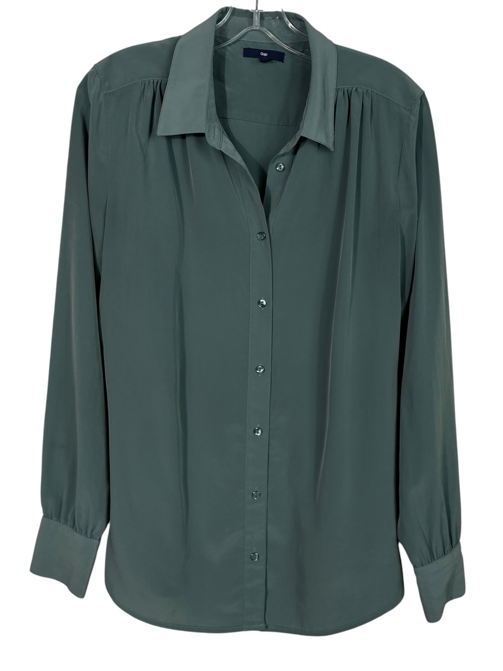 Gap Mint Green Lightweight Button Down Retro Collared Shirt Relaxed Fit Medium M